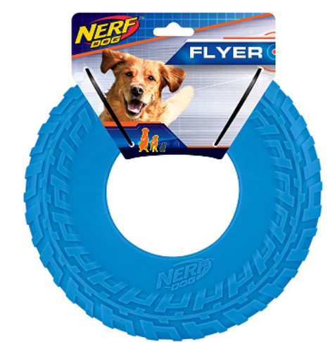 Best Beach Toys for Dogs: Nerf Dog Rubber Tire Flyer Dog Toy