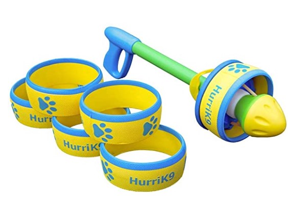 Best Beach Toys for Dogs: HurriK9 Flying Ring Launcher Dog Exerciser