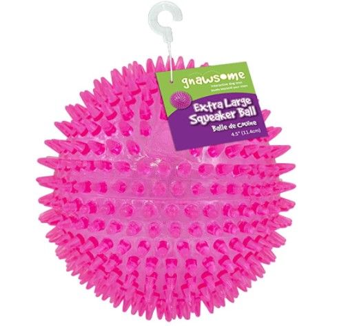 Best Teething Toys for Dogs: Spiky Squeaker Ball Dog Toy
