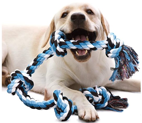 Best Toys for Dogs that Like to Shred: EASTBLUE Dog Rope Toy