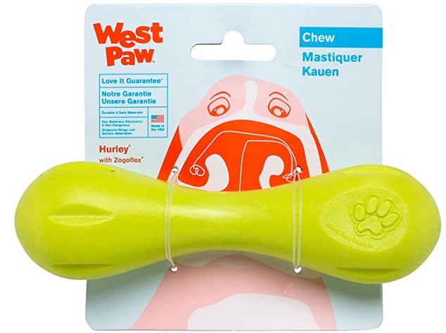 Best Toys for Dogs that Tear Things Apart: West Paw Zogoflex Hurley Dog Bone Chew Toy