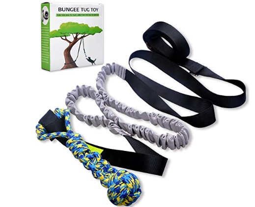 Best Tug Toys for Dogs: LOOBANI Outdoor Bungee Tug Toy